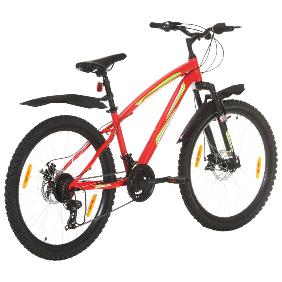 Bicicleta de montaña 21 velocidades rueda 26 pulgadas 36cm rojo