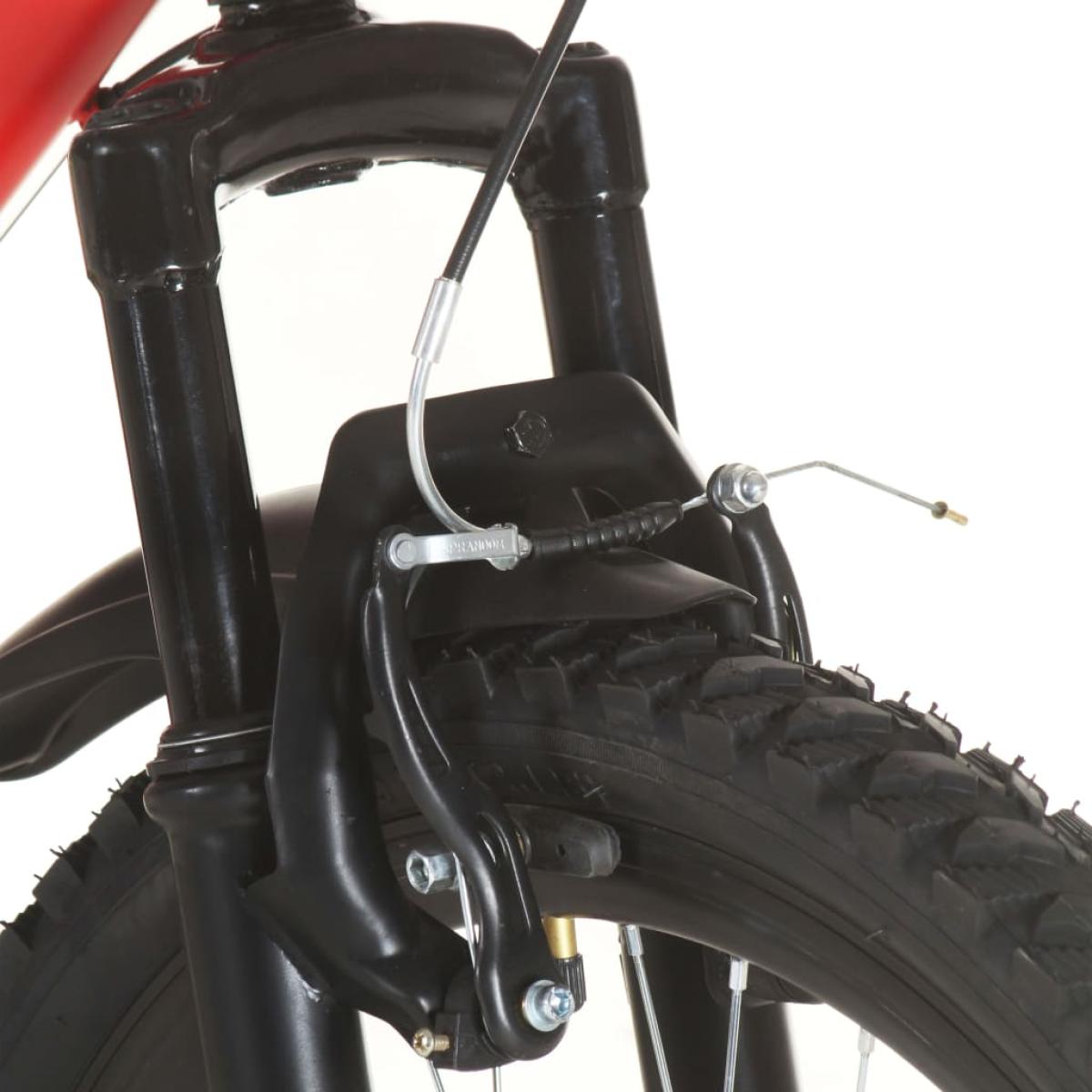 Bicicleta montaña 21 velocidades 26 pulgadas rueda 49 cm rojo