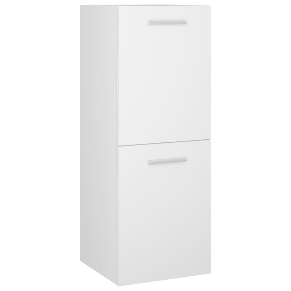 Conjunto de muebles de baño aglomerado blanco 