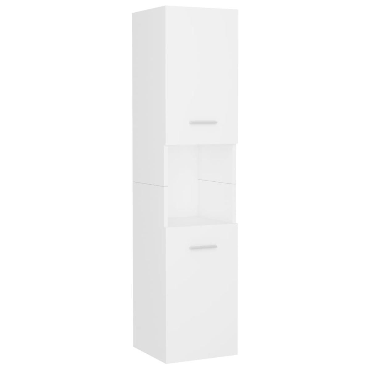 Conjunto de muebles de baño aglomerado blanco 