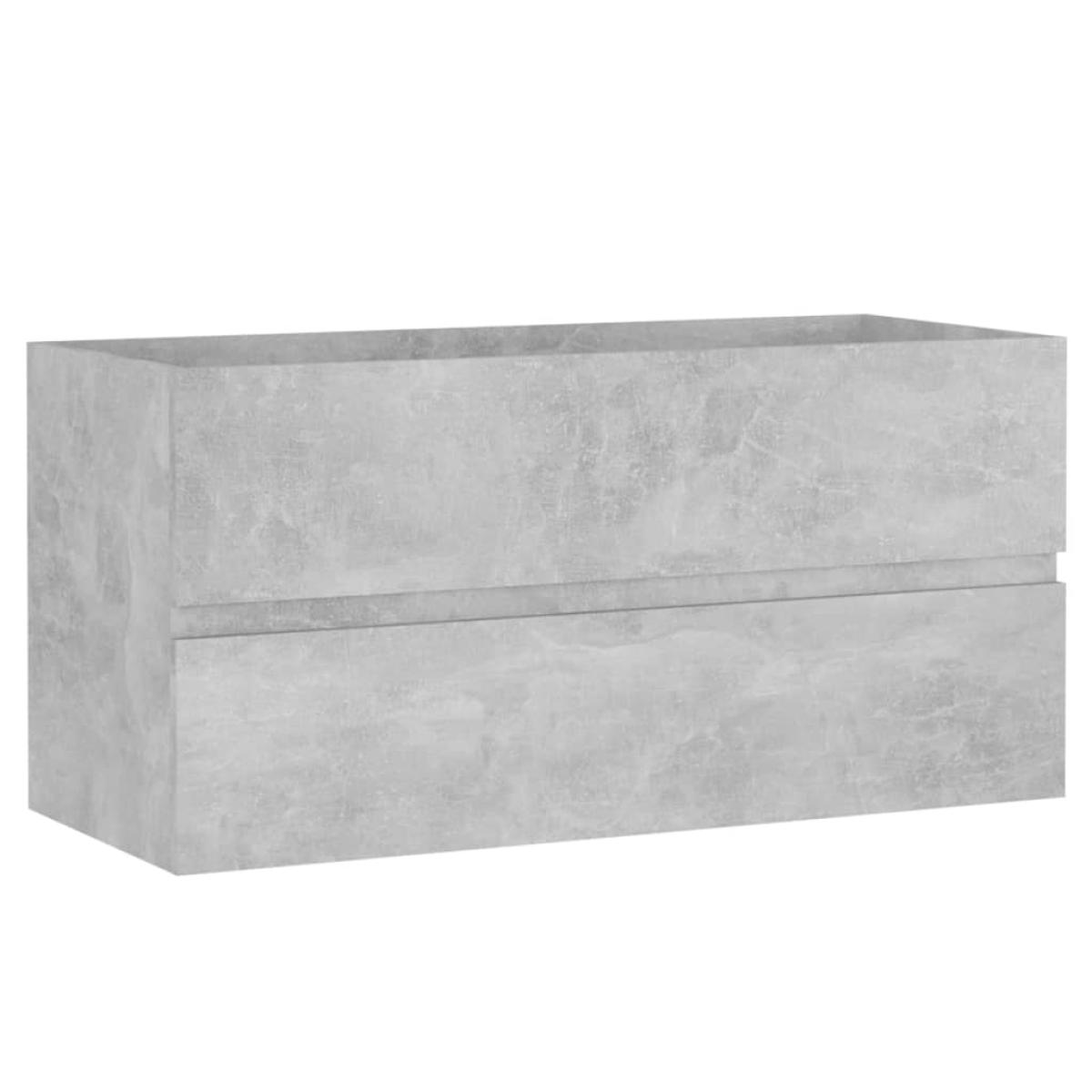 Mueble con lavabo aglomerado gris hormigón