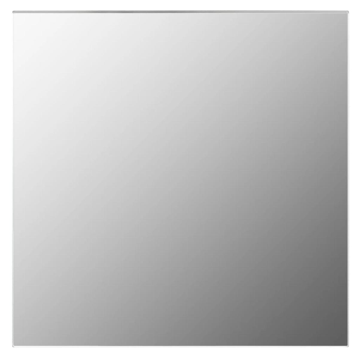 Espejo de pared con luces LED cuadrado de vidrio