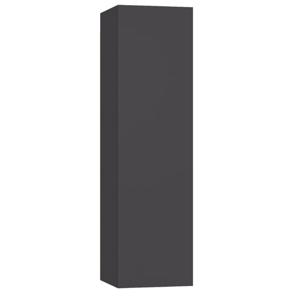 Muebles para TV 4 unidades aglomerado gris 30,5x30x110 cm