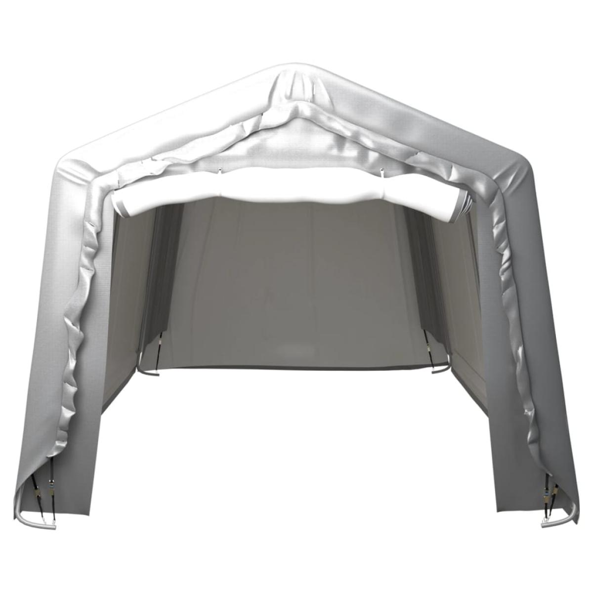 Carpa de almacenamiento acero gris 300x600 cm  