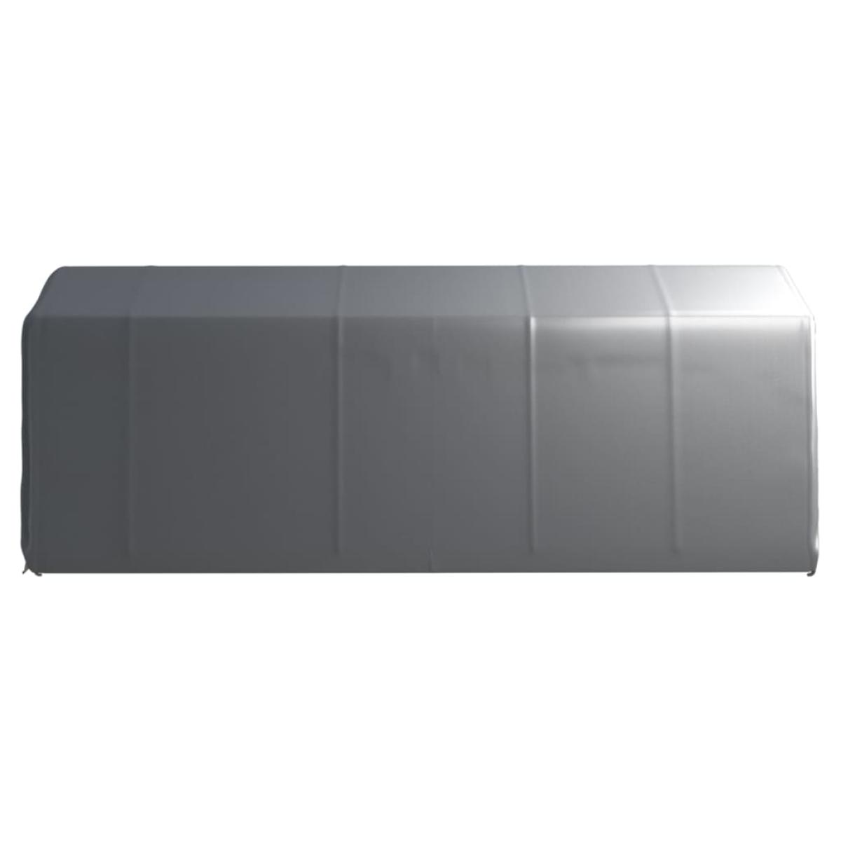 Carpa de almacenamiento acero gris 300x600 cm  