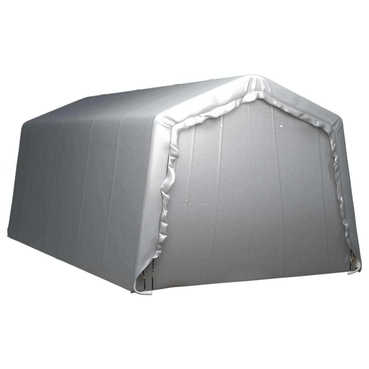 Carpa de almacenamiento acero gris 300x600 cm  