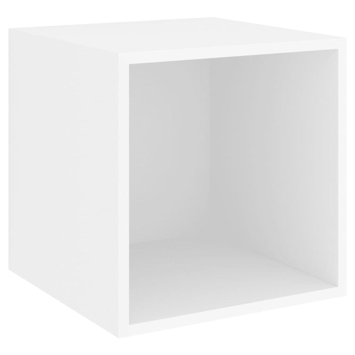 Juego de mueble para TV de 5 piezas aglomerado blanco