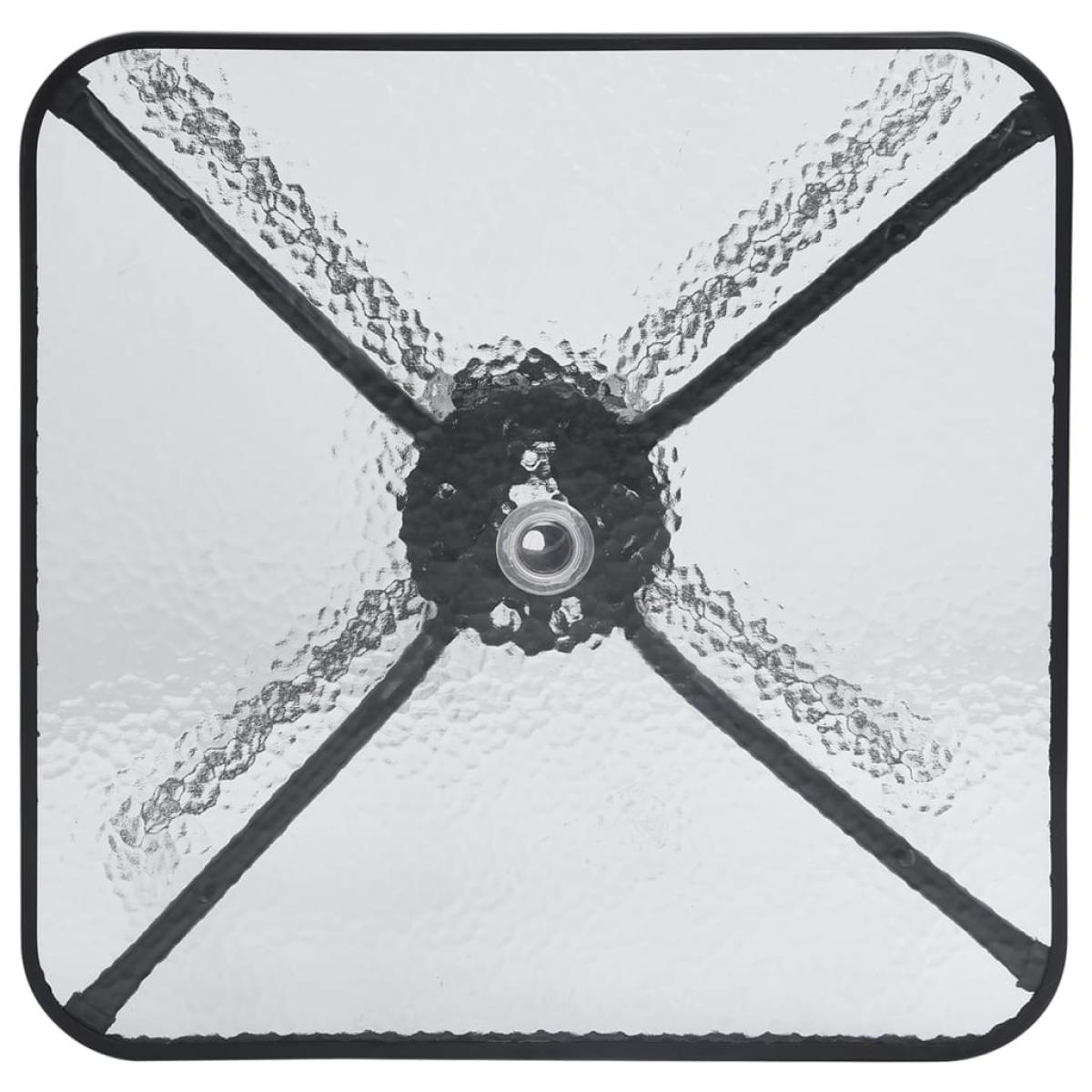 Juego de comedor de jardín de 3 piezas negro