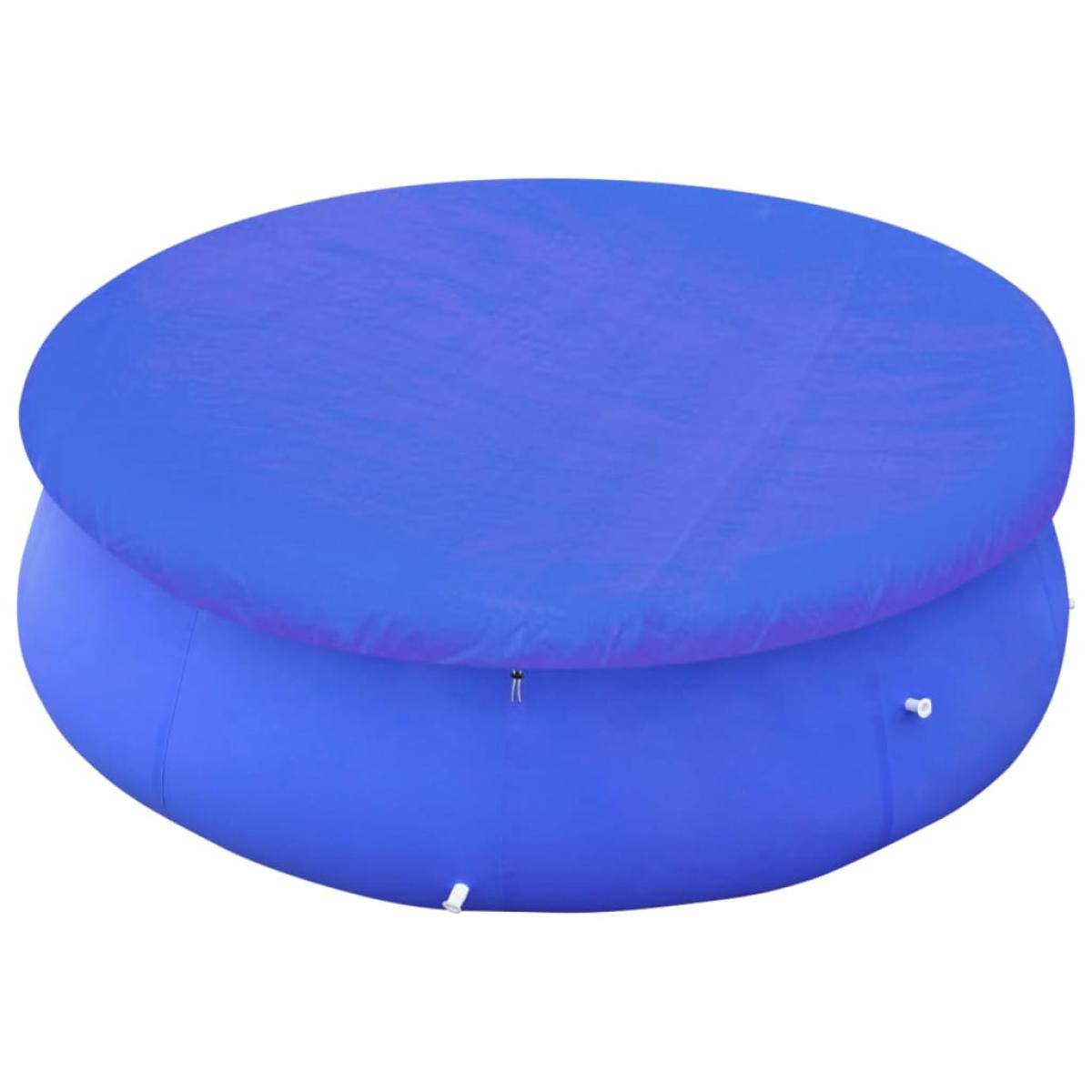 Cubierta de piscina 2 unidades redonda PE 460 cm 90 g/m²
