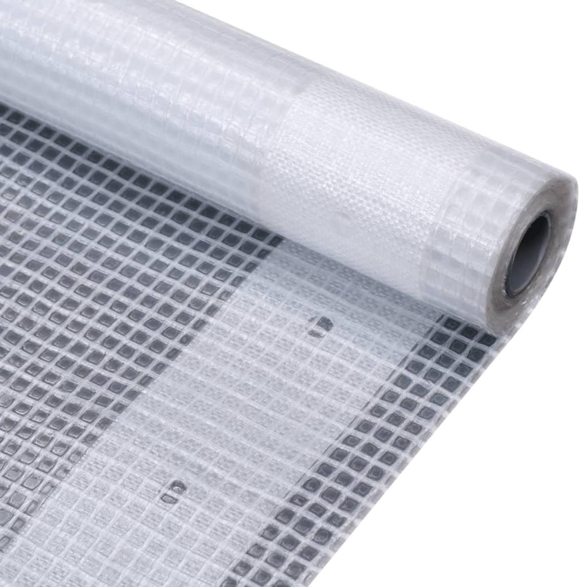 Lonas de leno 2 unidades 260 g/m² 4x15 m blanca