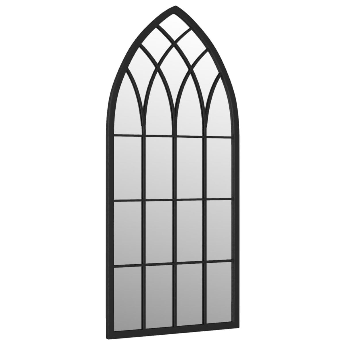 Espejo hierro negro para uso interior 100x45 cm