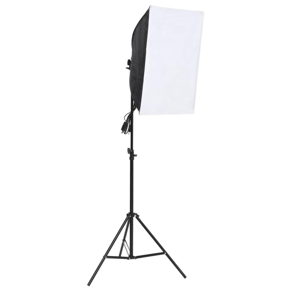 Kit de estudio fotográfico con softbox y fondo
