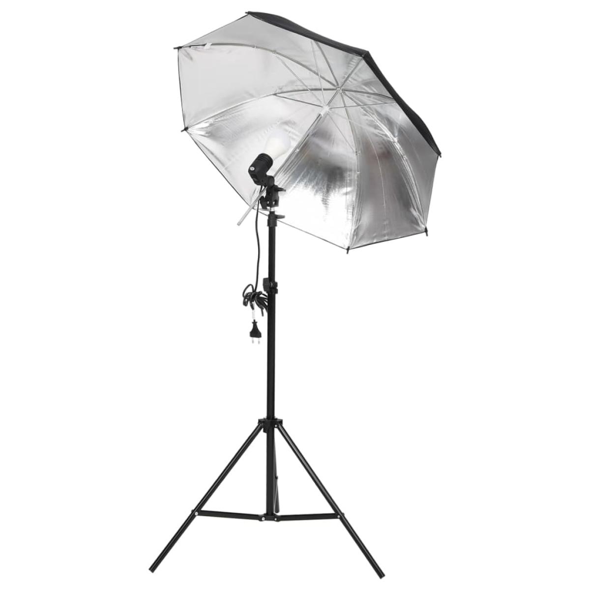 Kit de estudio fotográfico con set de luces y fondo