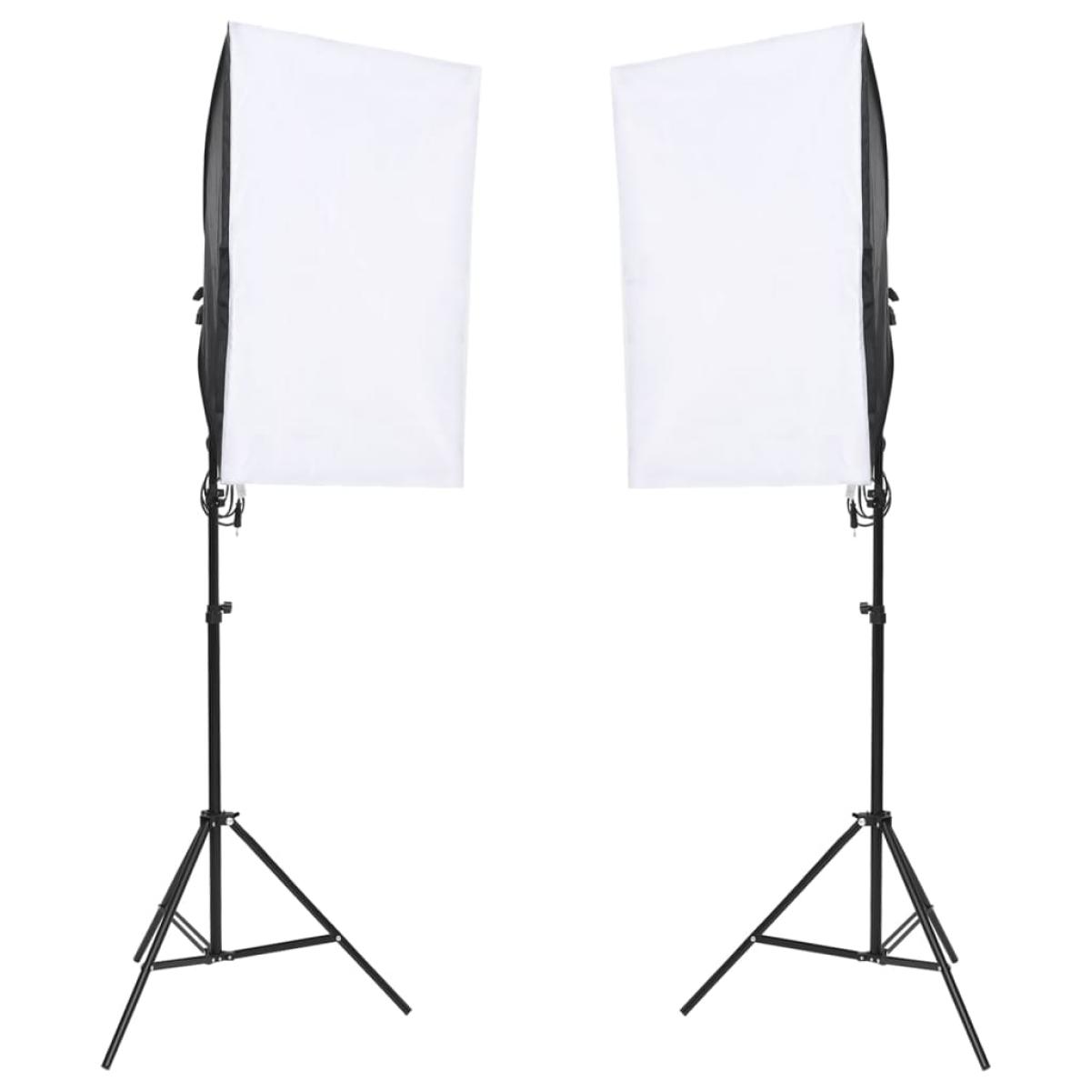 Kit de estudio fotográfico con set de luces y fondo