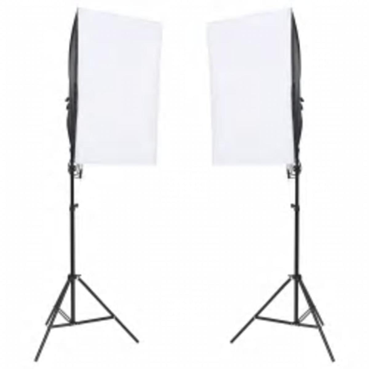 Kit de estudio fotográfico con set de luces y fondo