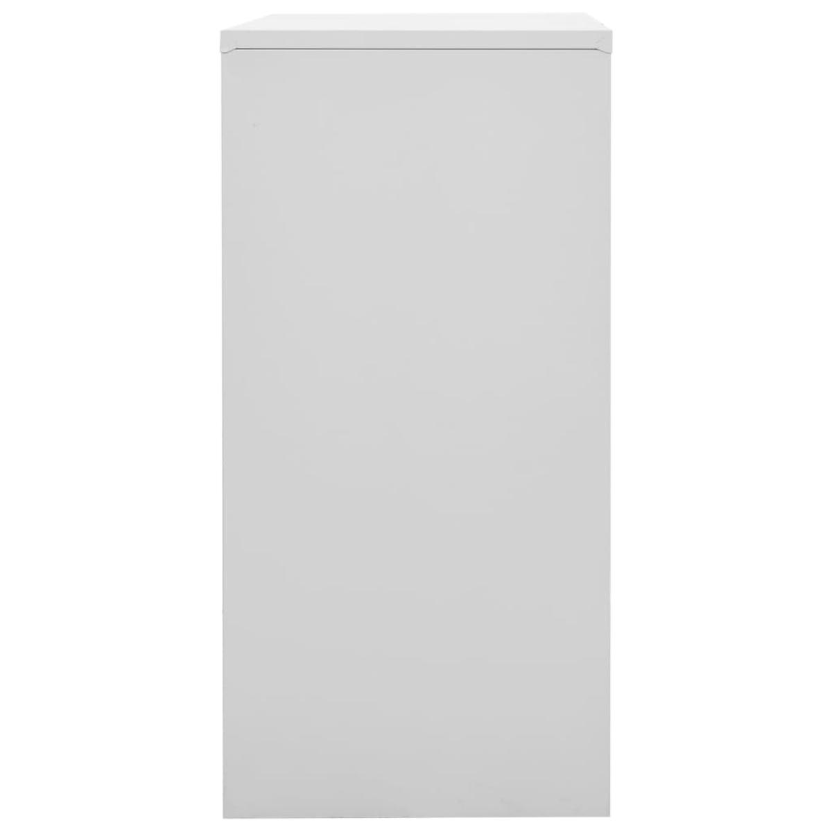 Armarios taquilla 2 uds de acero gris claro y rojo 90x45x92,5 cm