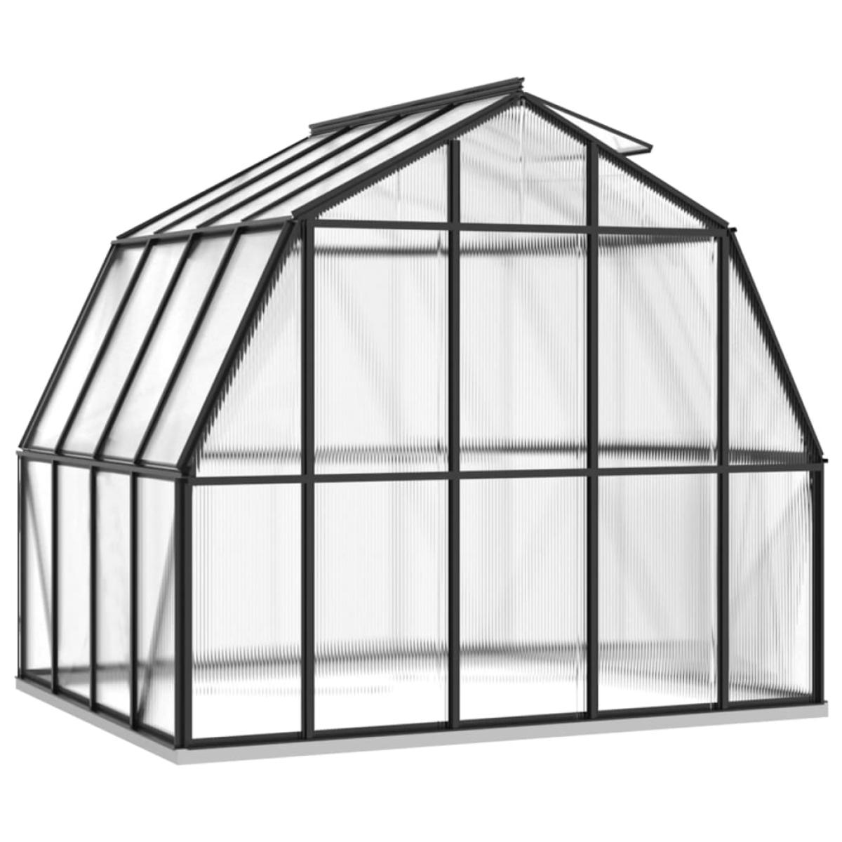 Invernadero con estructura de aluminio gris antracita 6,43 m²