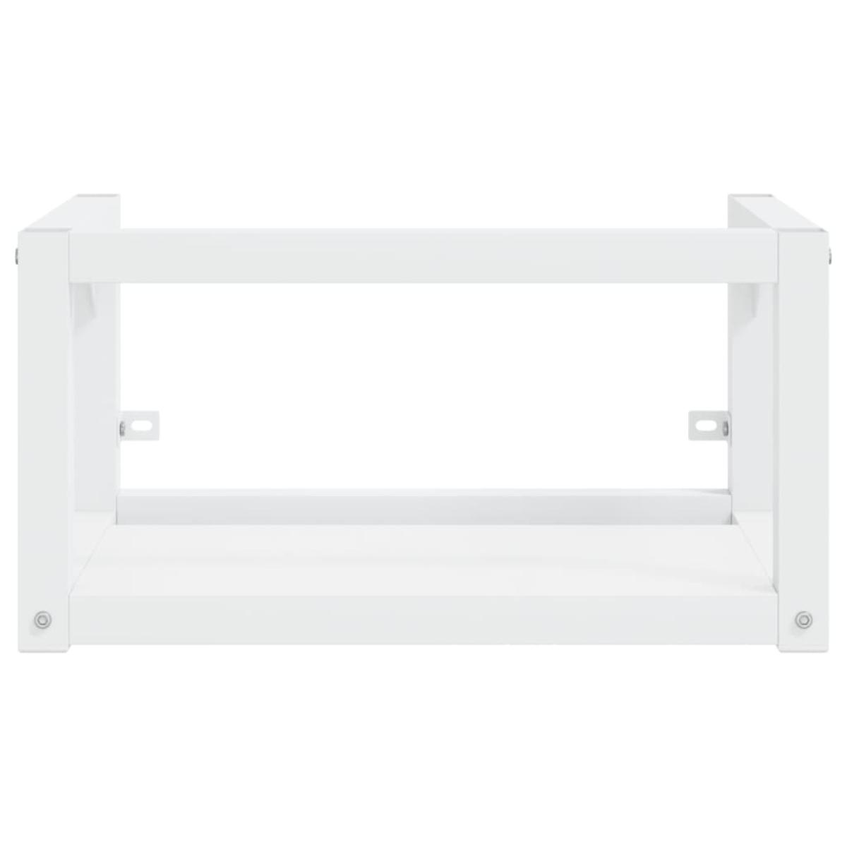 Estructura de baño con lavabo incorporado hierro blanco
