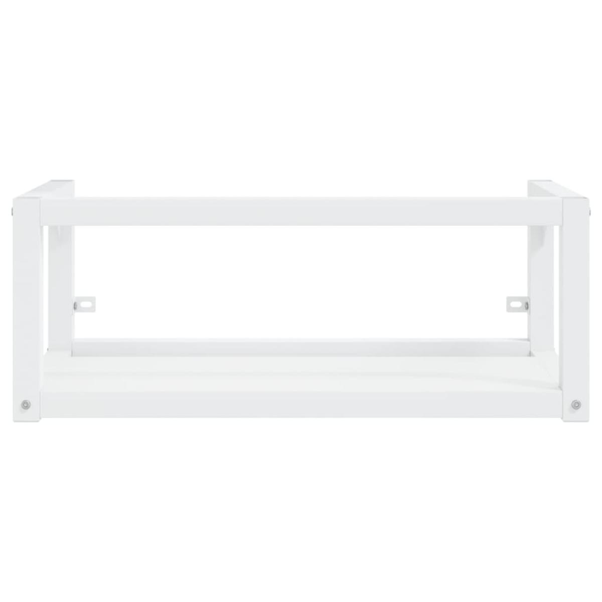 Estructura de baño con lavabo incorporado hierro blanco