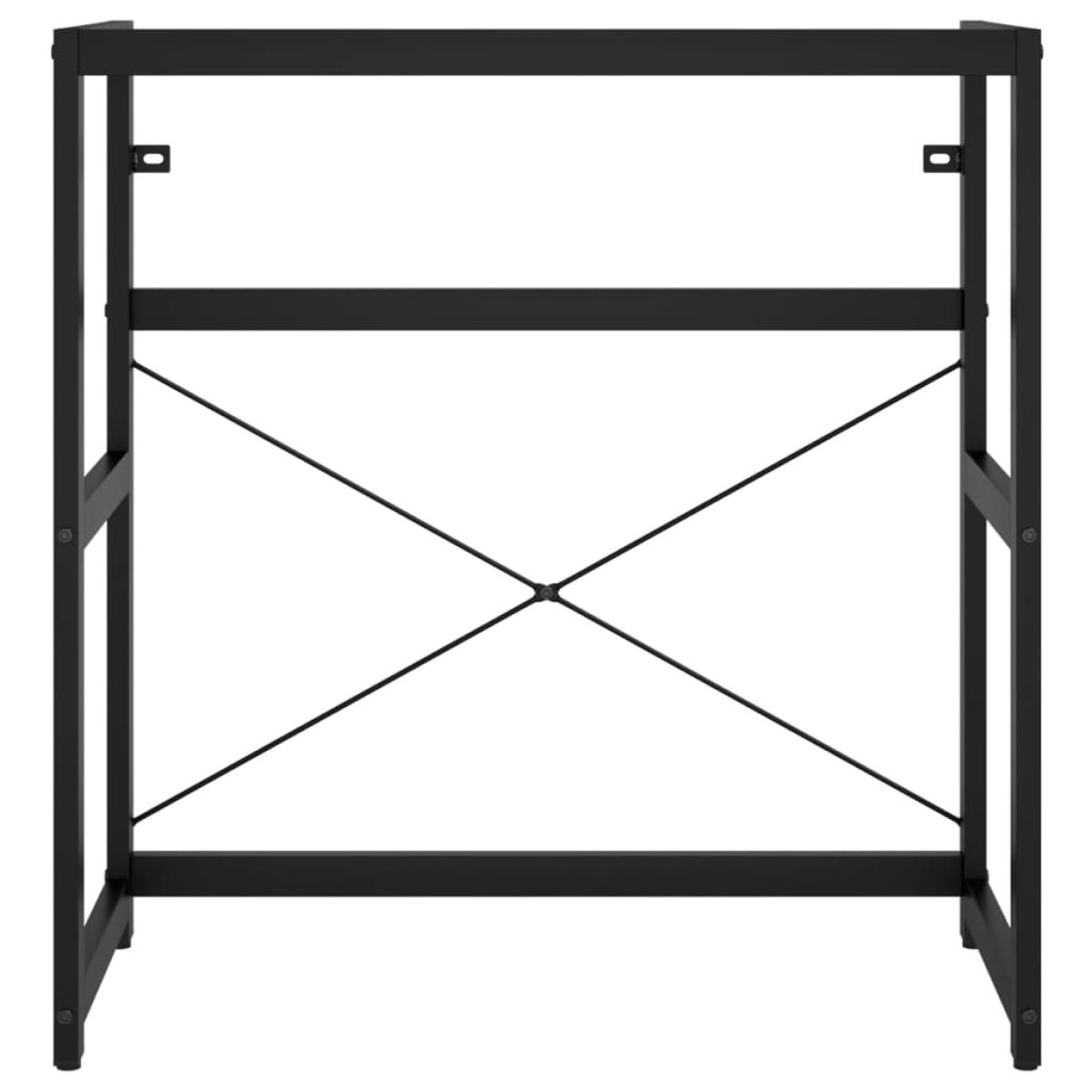 Estructura de baño con lavabo incorporado hierro negro