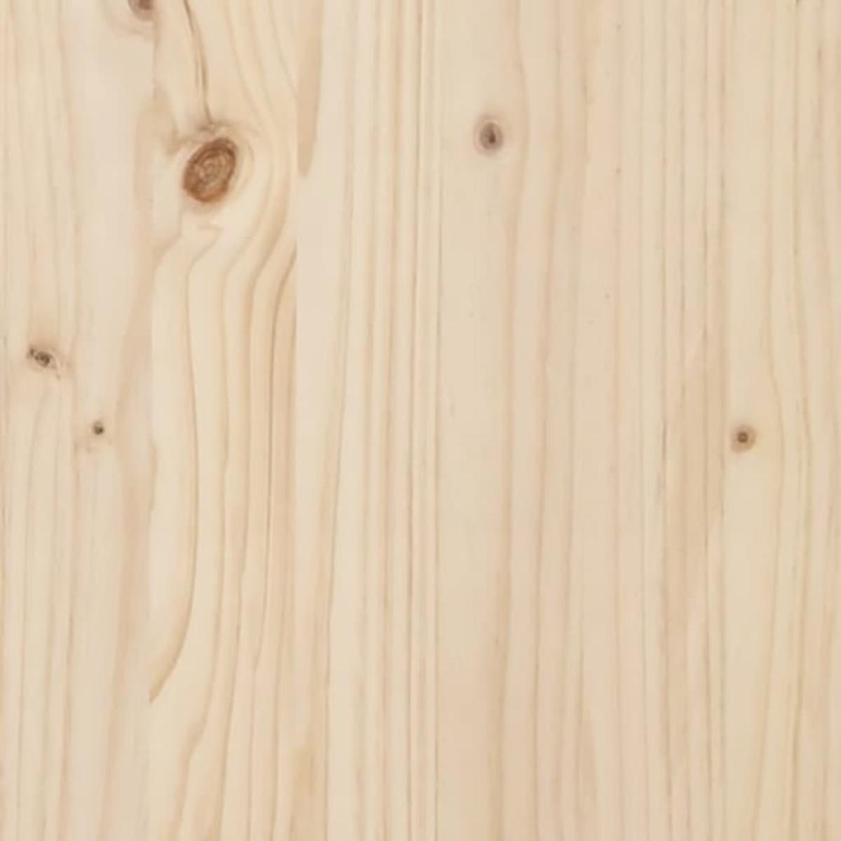 Estructura de cama de madera maciza 100x200 cm