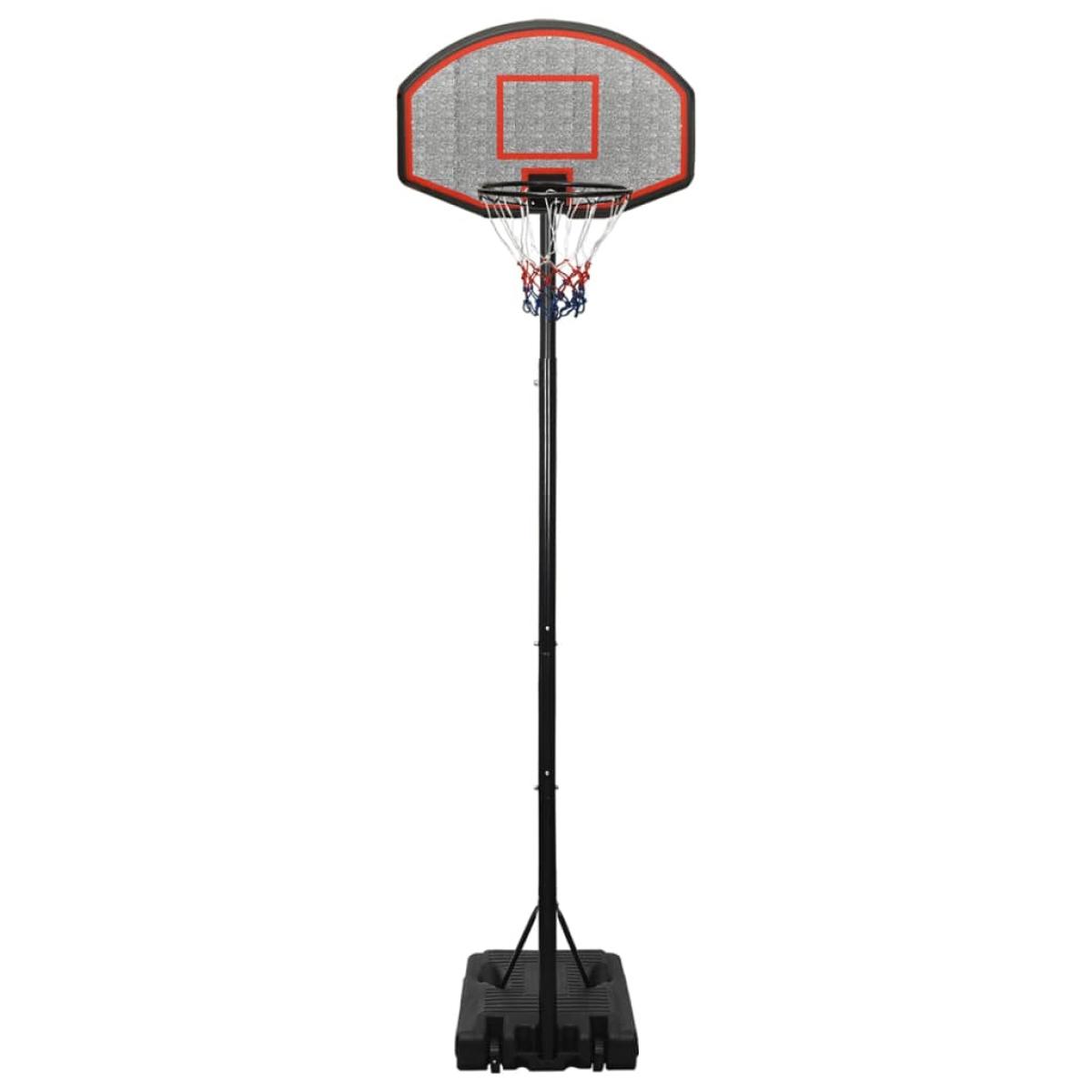 Canasta de baloncesto polietileno negro 282-352 cm