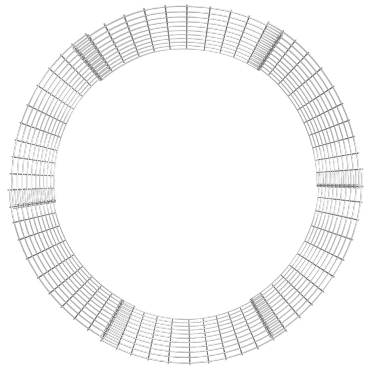 Compostador de jardín acero galvanizado Ø100x100 cm