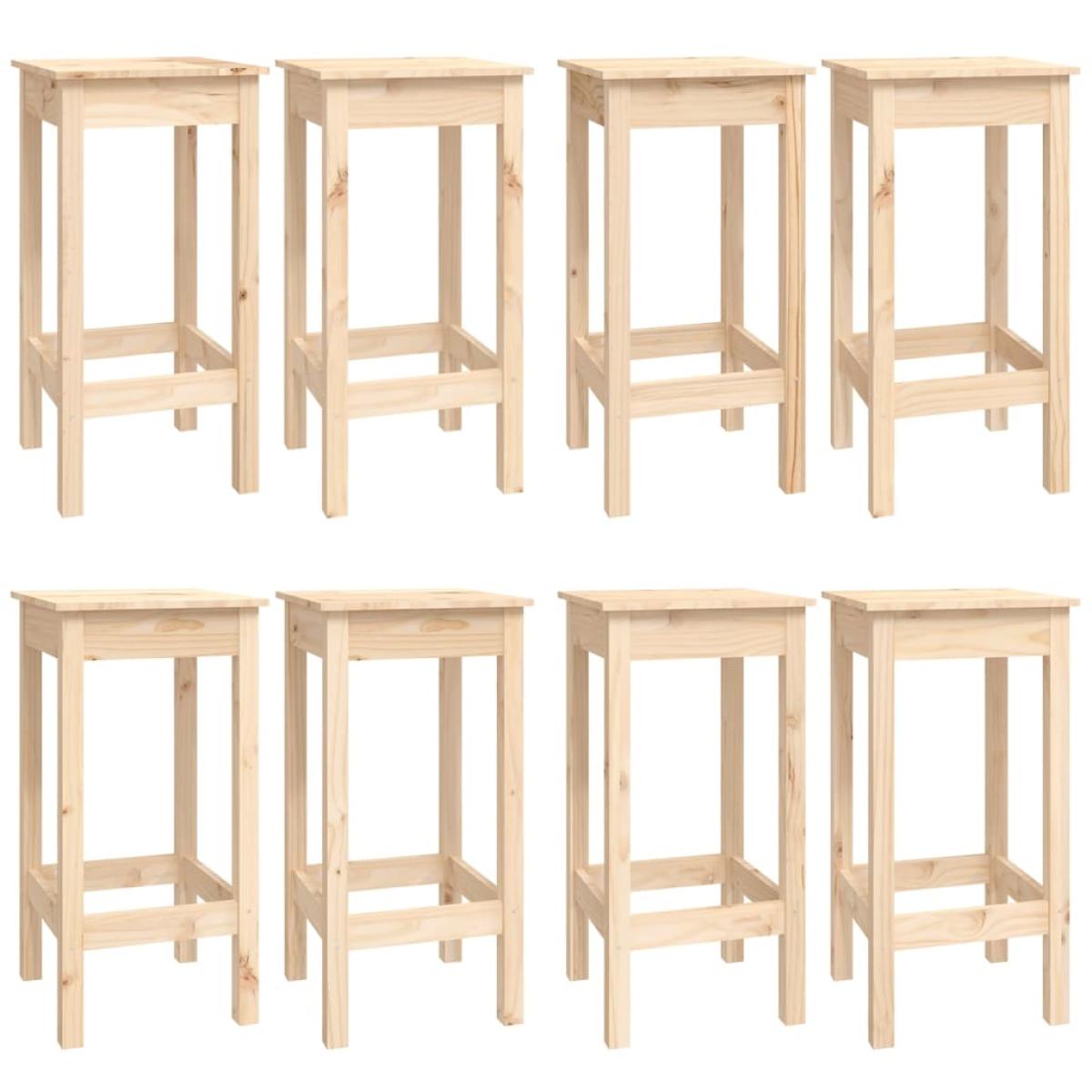 Set de bar 9 piezas madera maciza de pino