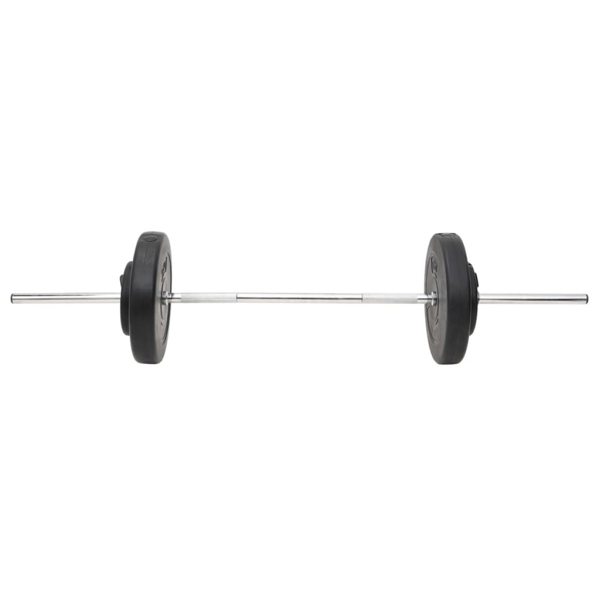 Juego de barras y mancuernas con discos 60 kg