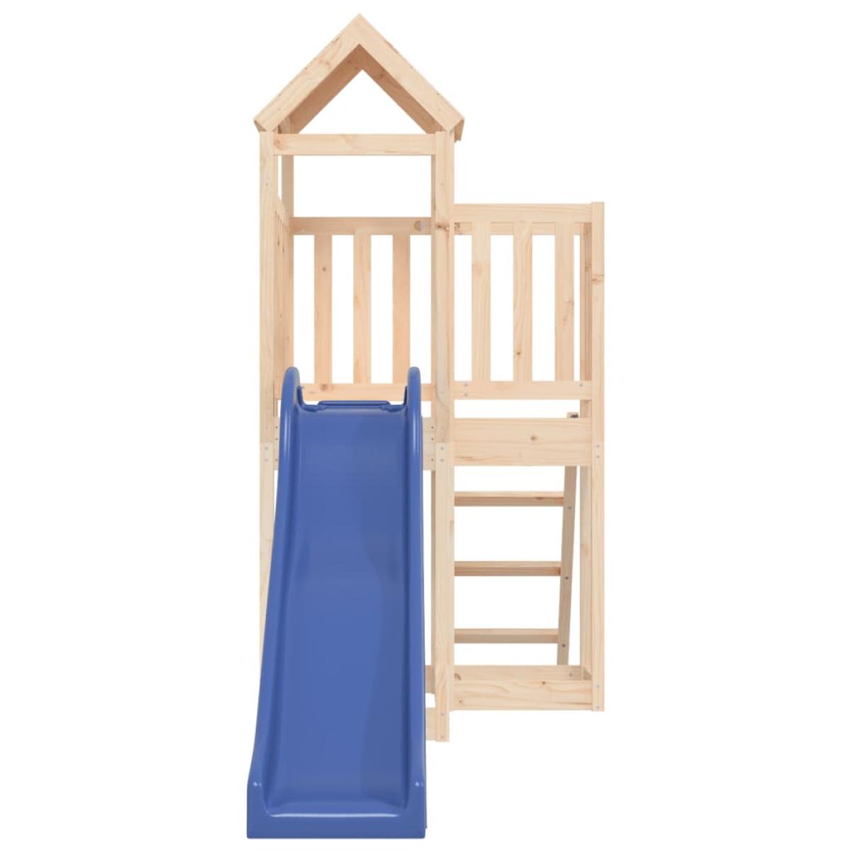 Parque infantil de exterior madera maciza de pino