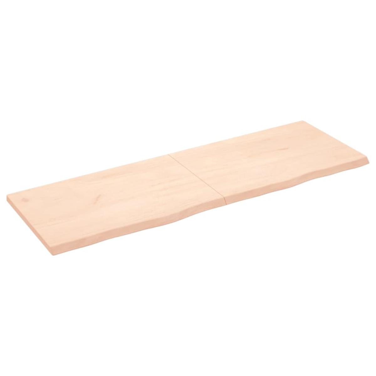 Tablero de mesa madera maciza de roble sin tratar 180x60x4 cm