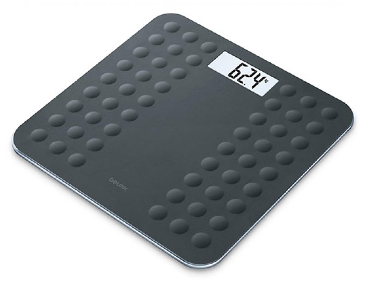 BASCULA BAÑO BEURER GS300 NEGRA 30X30 ANTIDESL