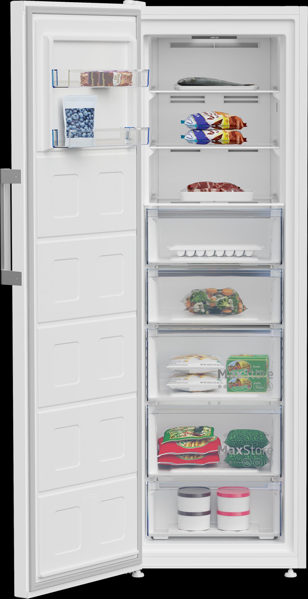 CONGELADOR VERTICAL BEKO B3RMFNE314W 186,5X59,7 NF E BCO.