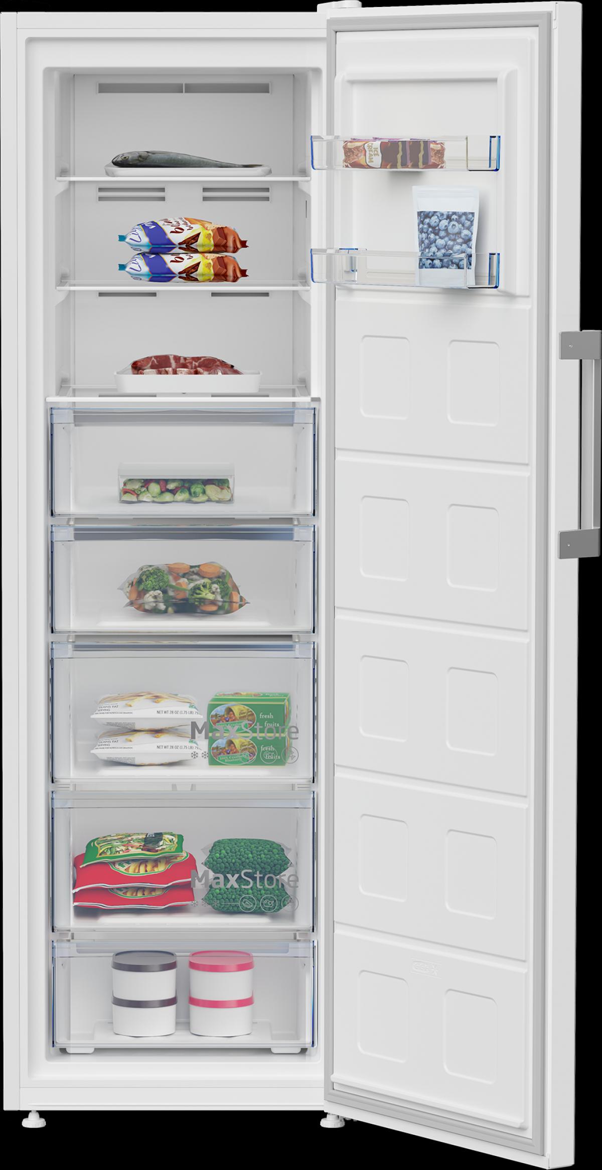 CONGELADOR VERTICAL BEKO B3RFNE314W 186,5X59,7 NF E BCO.