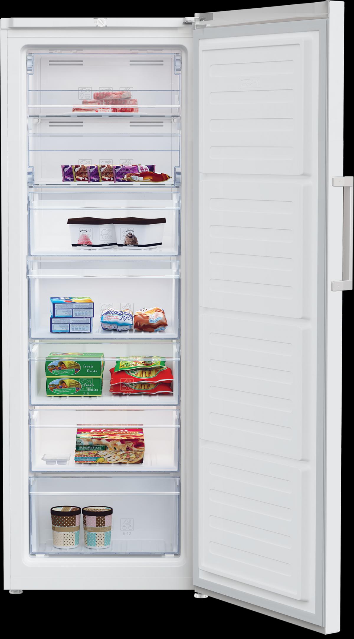 CONGELADOR VERTICAL BEKO RFNE290L41WN 171,4X59,5 NF E 256L BCO