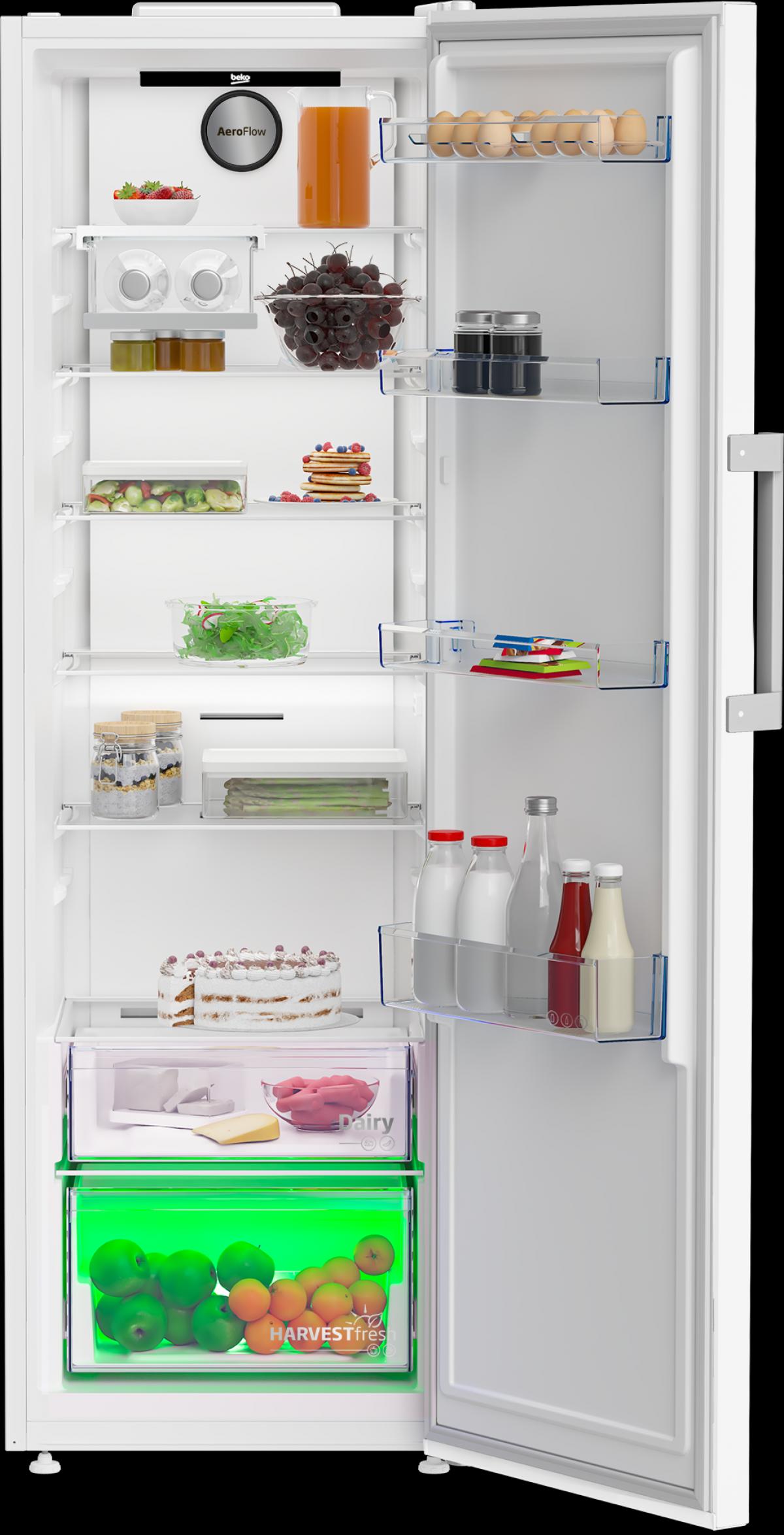 FRIGORIFICO 1P BEKO B3RMLNE444HW 186,5X59,7 NF E BCO