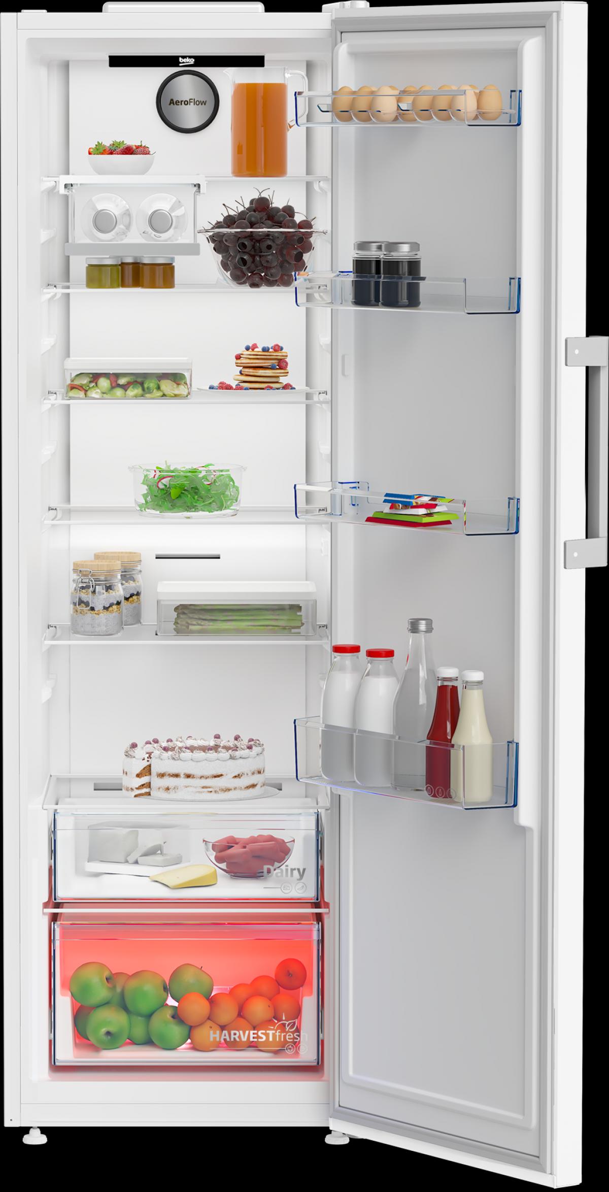 FRIGORIFICO 1P BEKO B3RMLNE444HW 186,5X59,7 NF E BCO