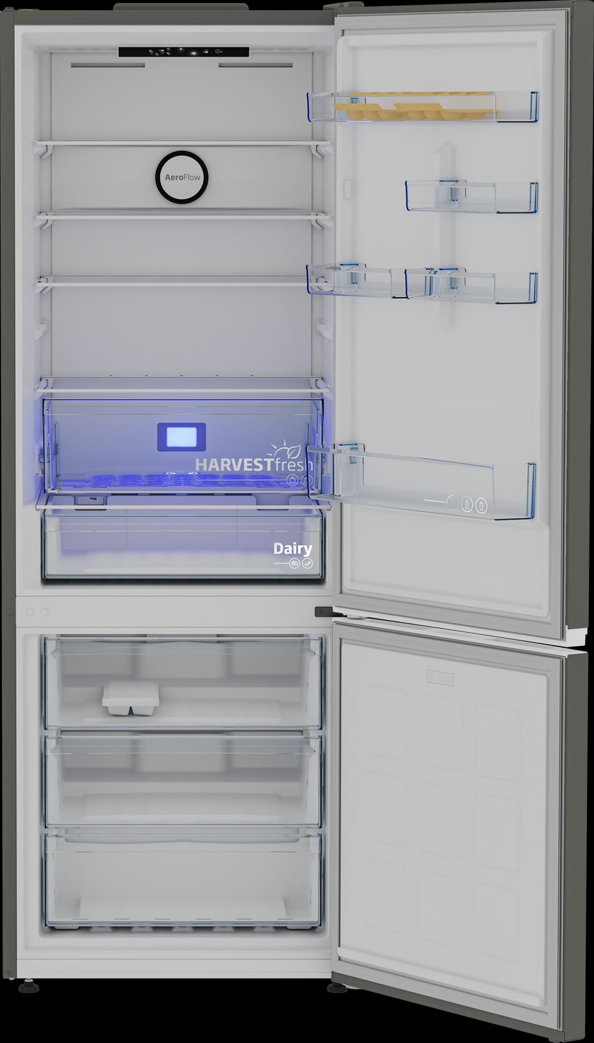 COMBI BEKO B3RCNE564HG 192X70 NF E WIFI 490L GRIS MANHATTAN