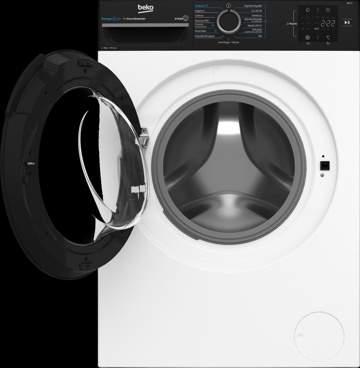 LAVADORA BEKO BM3WFSU39413 9KG 1400RPM A INVERTER ENERGYSPIN