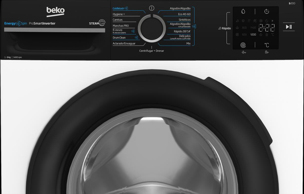LAVADORA BEKO BM3WFSU39413 9KG 1400RPM A INVERTER ENERGYSPIN