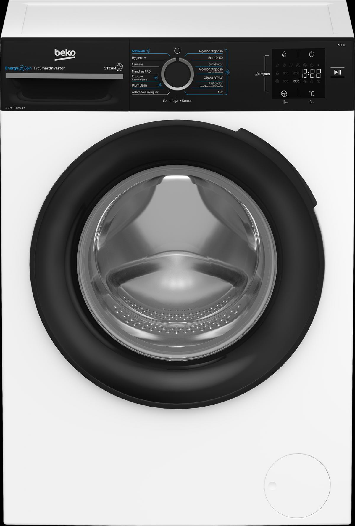 LAVADORA BEKO BM3WFU3721W 7KG 1200RPM A INVERTER ENERGYSPIN