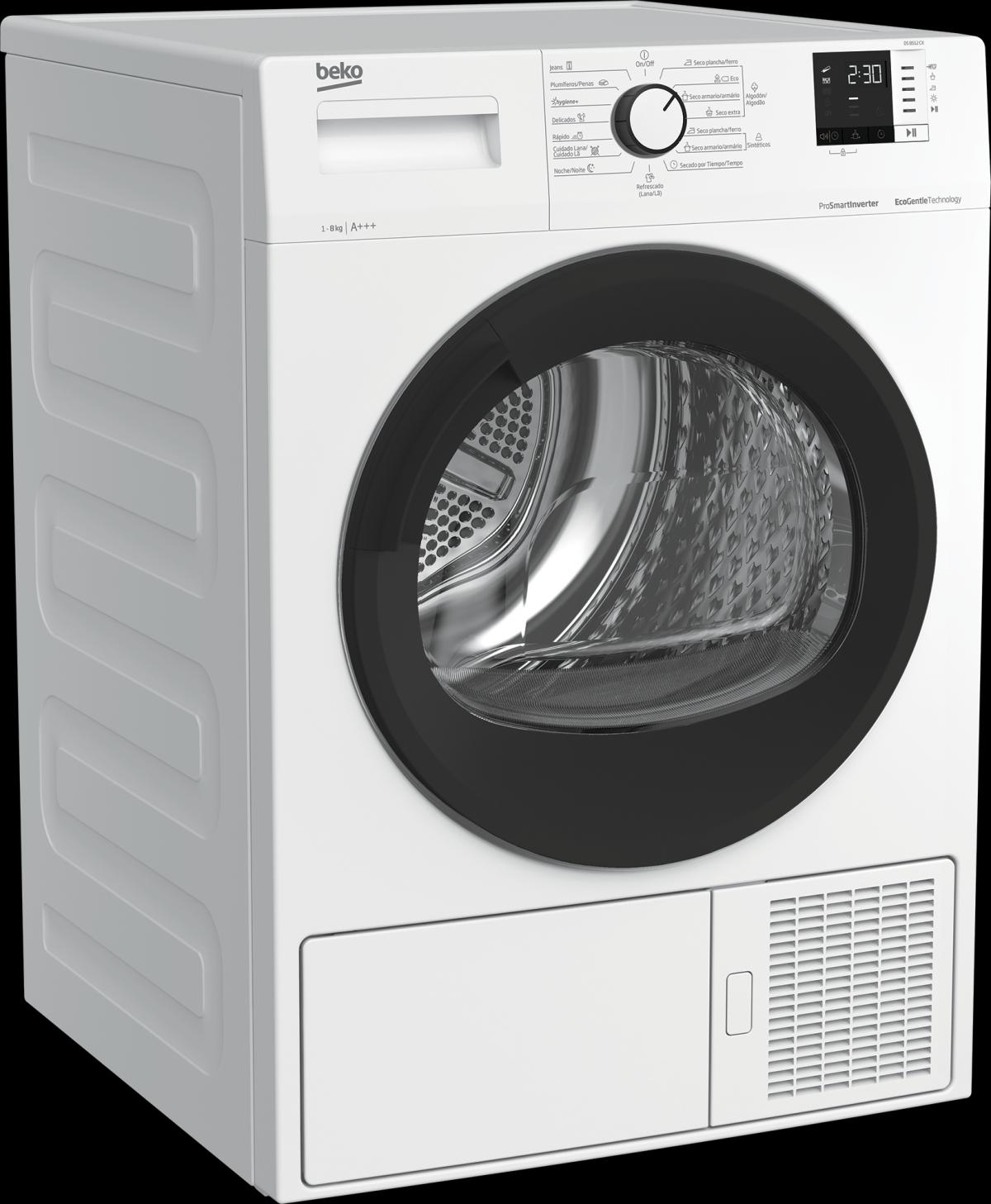SECADORA BOMBA CALOR BEKO DS8512CX 8KG A+++ VAPOR INVERTER