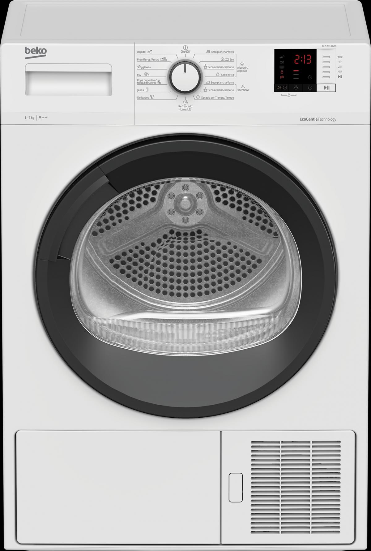 SECADORA BOMBA CALOR BEKO DHS7413GA0 7KG A++ VAPOR