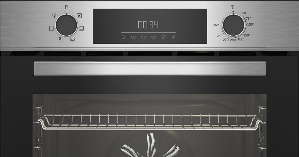 HORNO+INDUCCION BEKO BBSE12340XD MULTIF.6 A INOX C-LIMPIEZA VAPOR