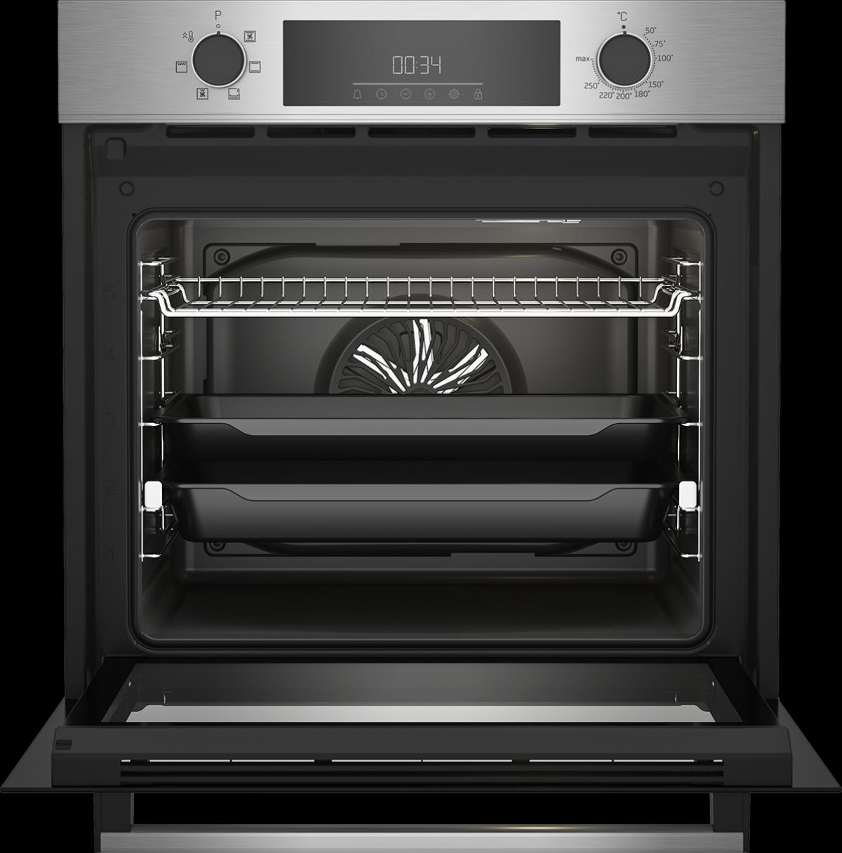 HORNO+INDUCCION BEKO BBSE12340XD MULTIF.6 A INOX C-LIMPIEZA VAPOR
