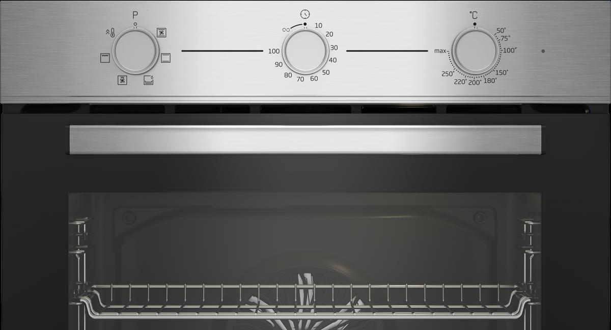 HORNO+VITRO BEKO BBSE12120XD MULTIF6.A INOX C-LIMPIEZA VAPOR