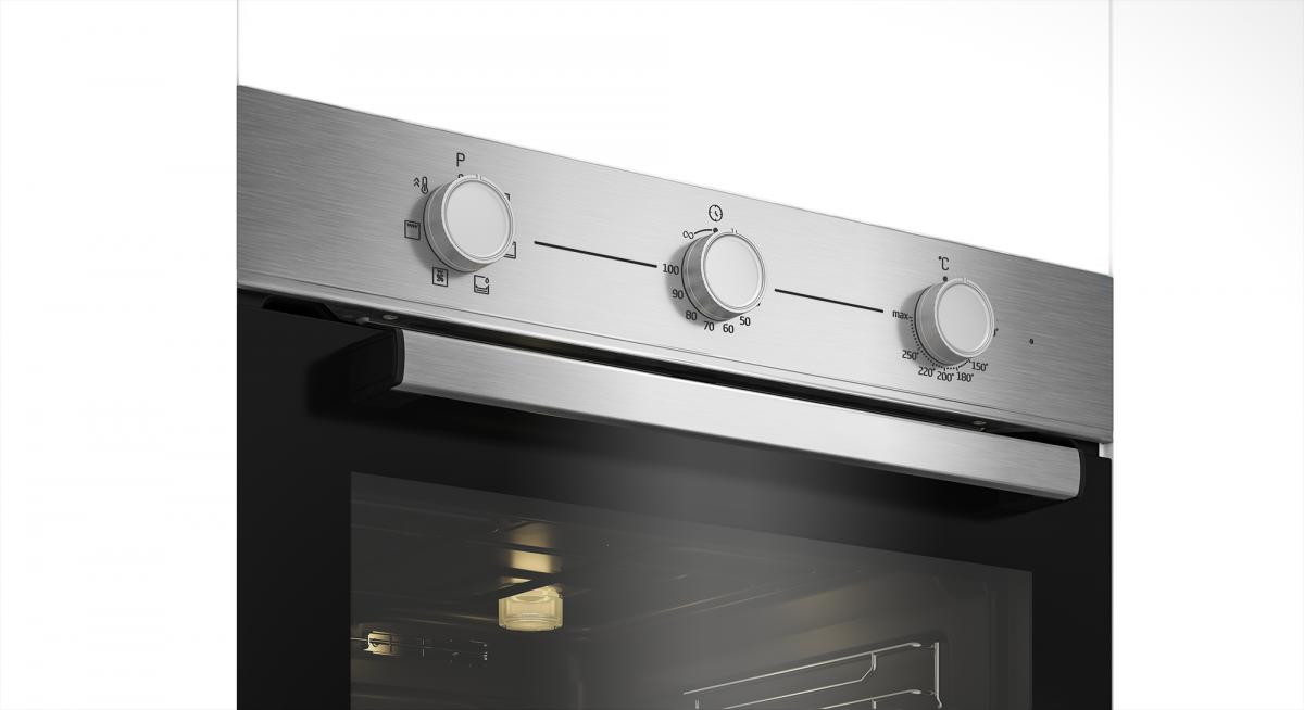 HORNO+VITRO BEKO BBSE12120XD MULTIF6.A INOX C-LIMPIEZA VAPOR