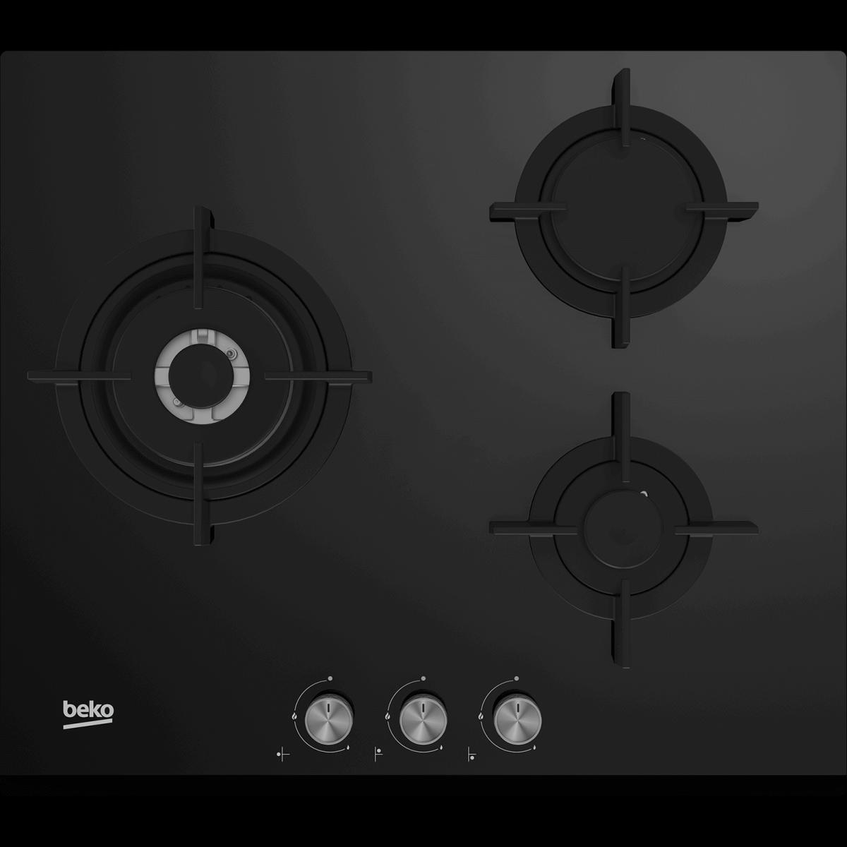 PLACA GAS BEKO HISW63222SO 3F CRISTAL C-WOK BUT