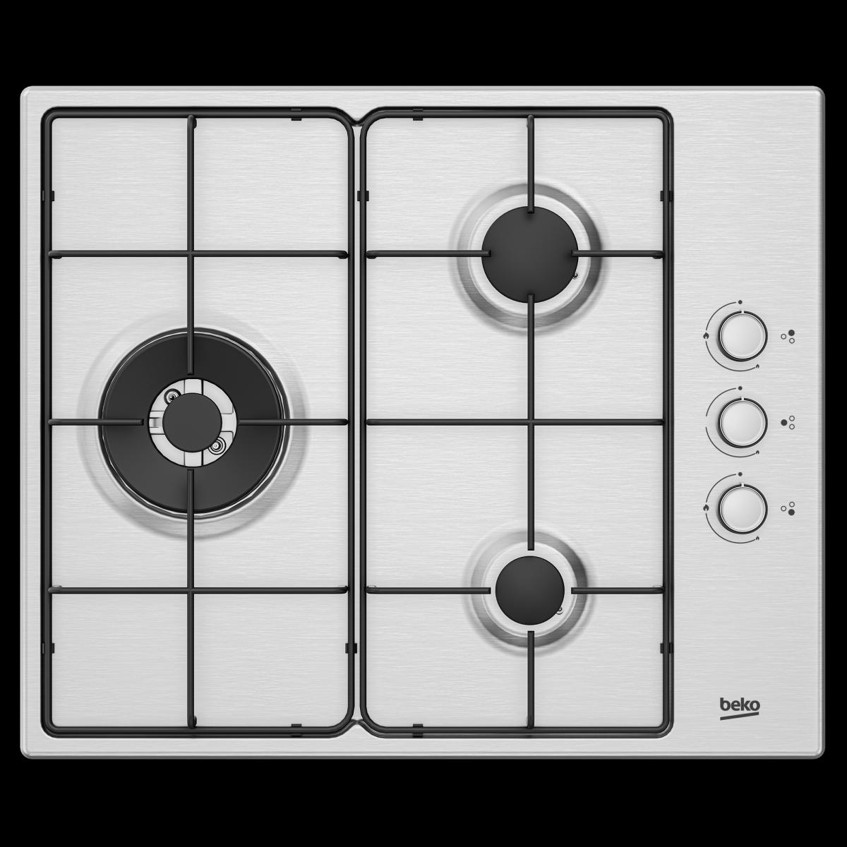 PLACA GAS BEKO HIGG 63125 SCX 3F.C-WOK BUTANO