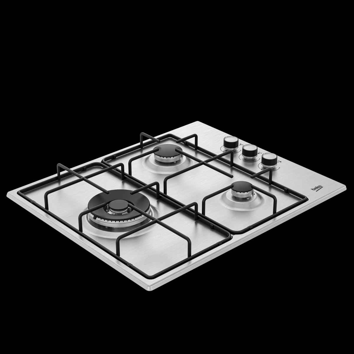 PLACA GAS BEKO HIGG 63125 SCX 3F.C-WOK BUTANO